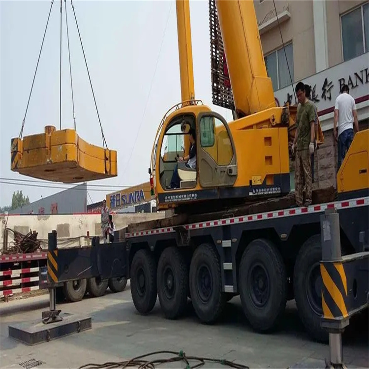 邦溪镇当地吊车出租|机器吊装|75吨|工厂搬迁服务